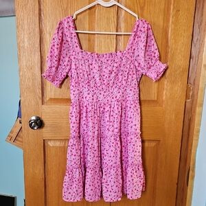 Pink Floral Dress